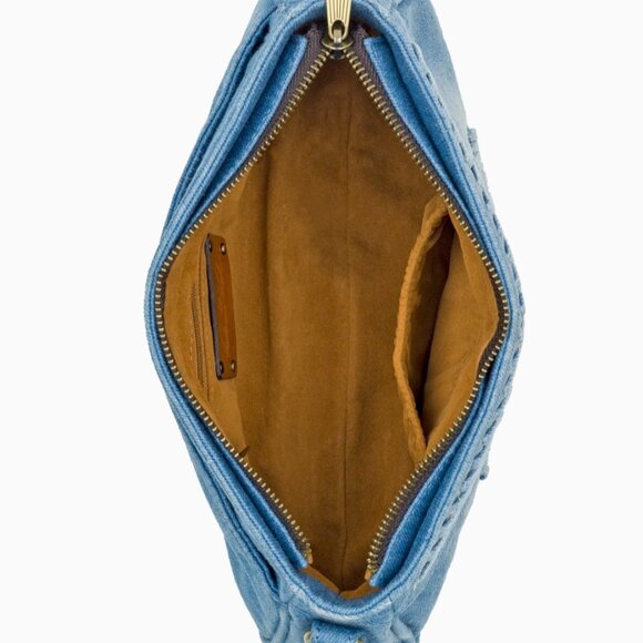 Patricia Nash Nova "Lacing Denim" Crossbody - NWT - Picture 4 of 7